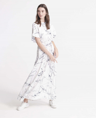 EDIT MAXI DRESS - White Print