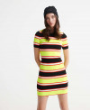 CITY NEON MINI KNIT DRESS