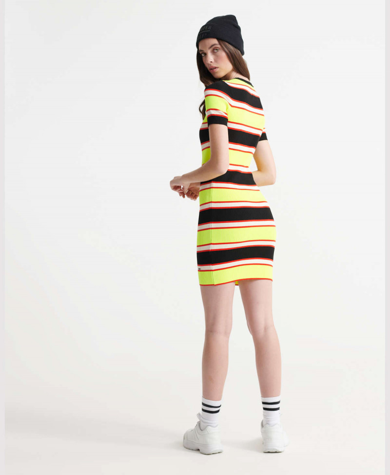 CITY NEON MINI KNIT DRESS