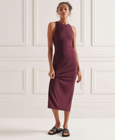 STRAP BACK MIDI DRESS - Port