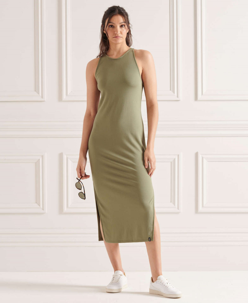 STRAP BACK MIDI DRESS