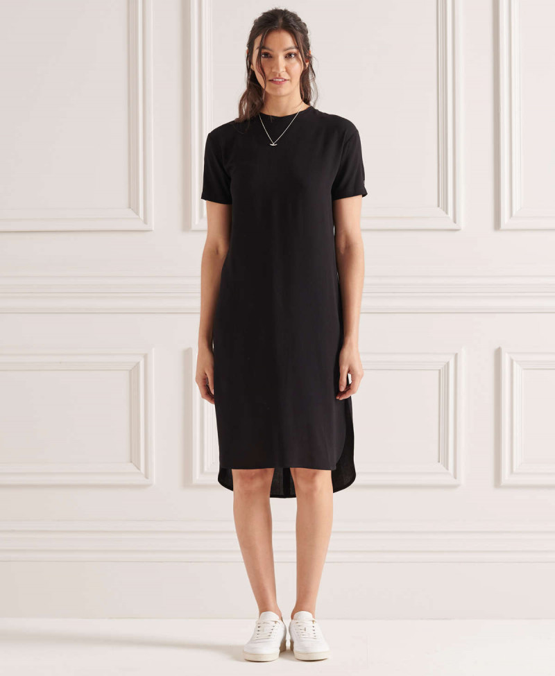 CURVE HEM SHIFT DRESS