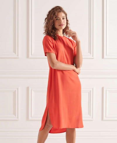 CURVE HEM SHIFT DRESS - Grenadine