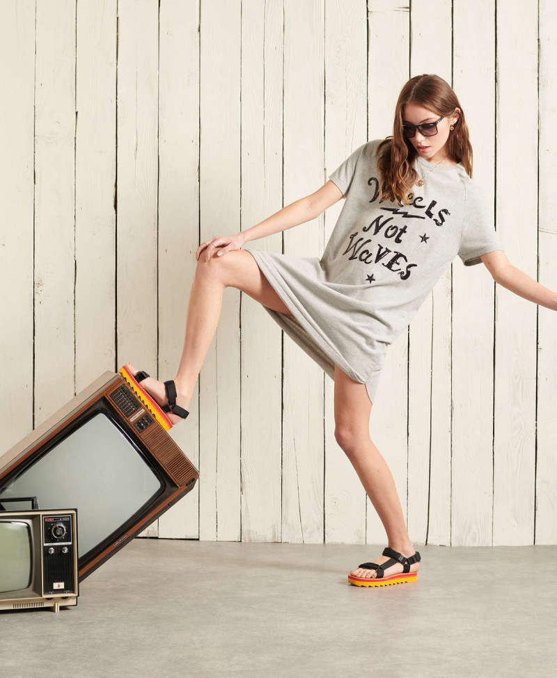 TSHIRT MIDI JERSEY DRESS