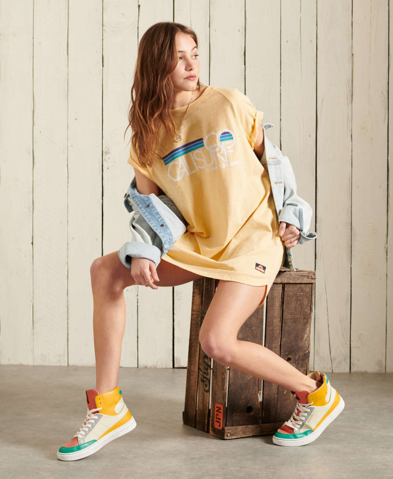 CALI SURF RAGLAN TSHIRT DRESS