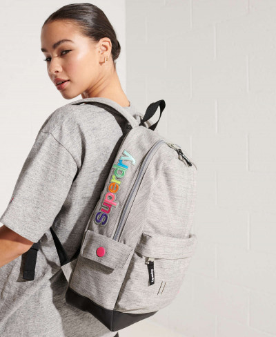 Rainbow Applique Montana - Light Grey Marl