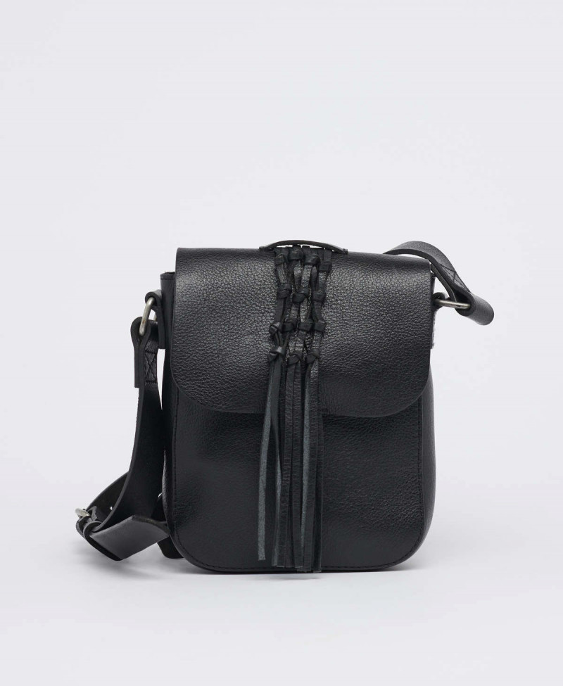 FRINGED SADDLE CROSS BODY