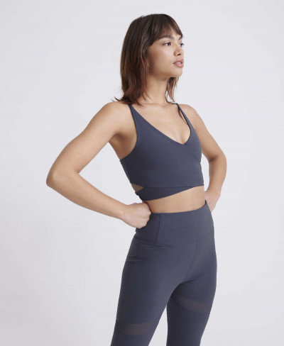 STUDIO CROSS BRA - Greystone