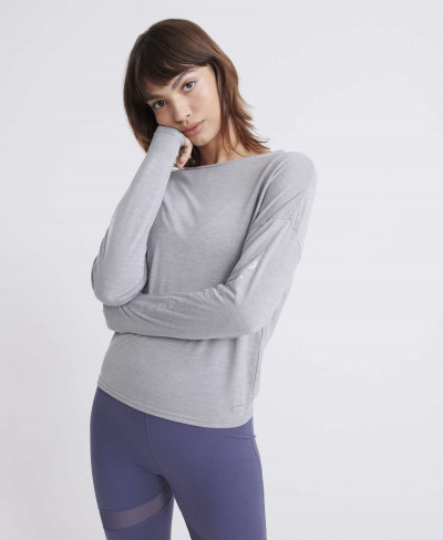 STUDIO L\S TOP - Grey Marl