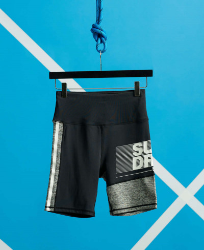 TRAINING GRAPHIC TIGHT SHORTS - Grey Marl