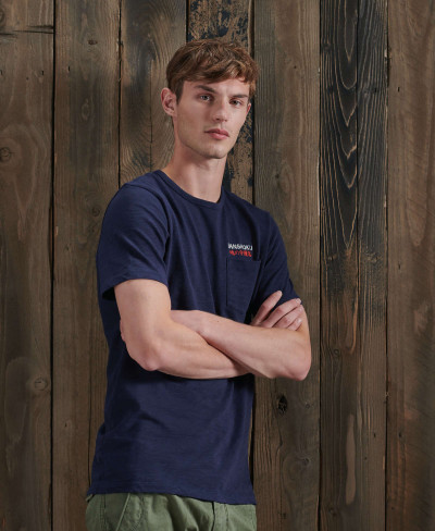 RISING SUN PKT TEE - Deep Navy