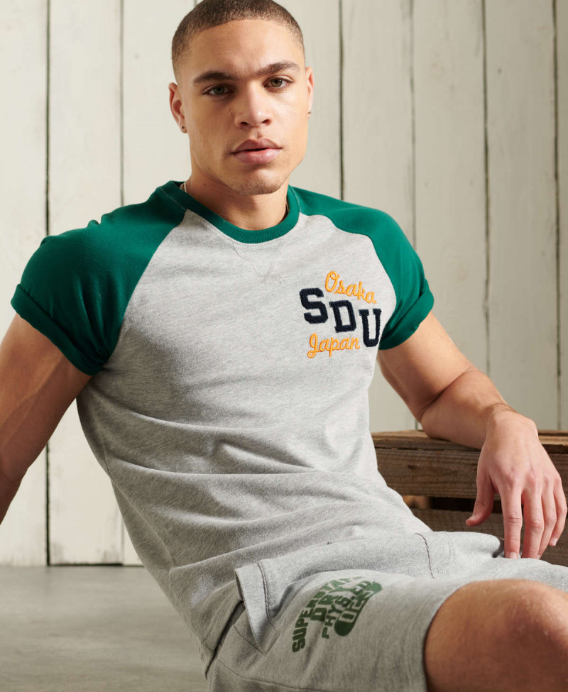 CHENILLE VARSITY RAGLAN TEE220