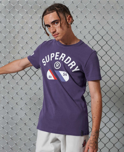 VINTAGE SPORT TEE - Lex Purple