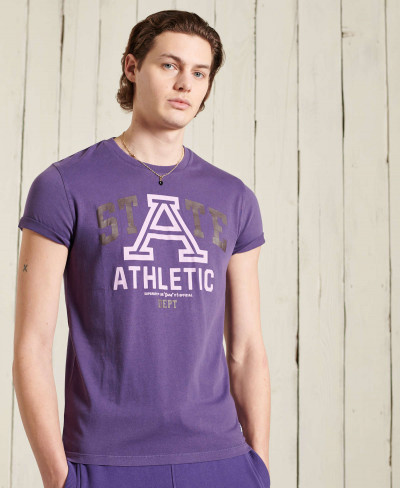 OVERDYE COLLEGIATE STATE TEE - Lex Purple