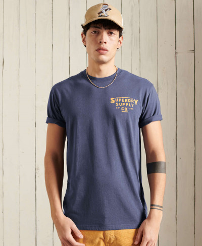 HERITAGE MOUNTAIN RELAX TEE - Atlantic Navy