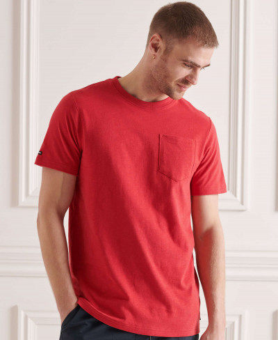 AUTHENTIC COTTON TEE - Rouge Red