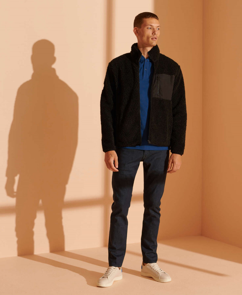 GRANDAD COLLAR PIQUE POLO