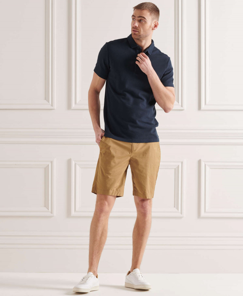 TEXTURED JERSEY POLO