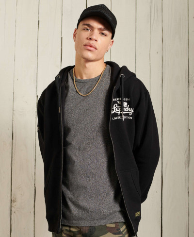 MILITARY GRAPHIC ZIP HOOD