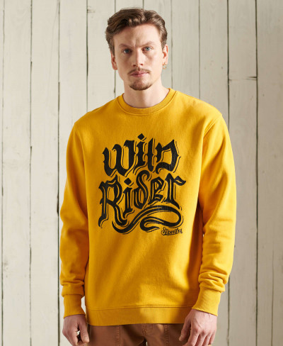 BOHO ROCK CREW NECK SWEAT - Springs Yellow