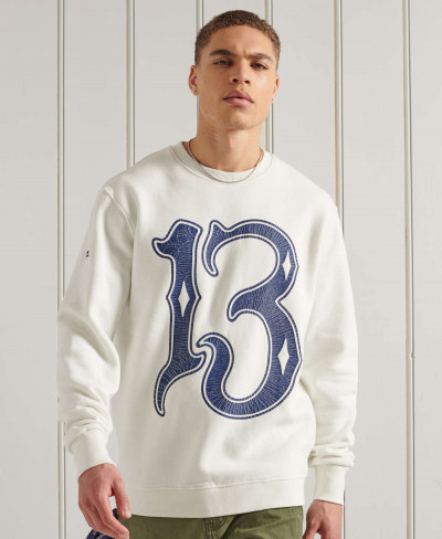 BOHO ROCK CREW NECK SWEAT - Bone White