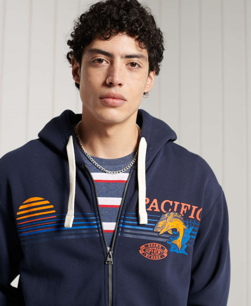 FRONTIER GRAPHIC ZIP HOOD