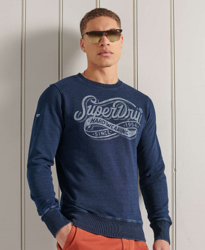 VINTAGE INDIGO CREW 050620 - Indigo Dark Wash